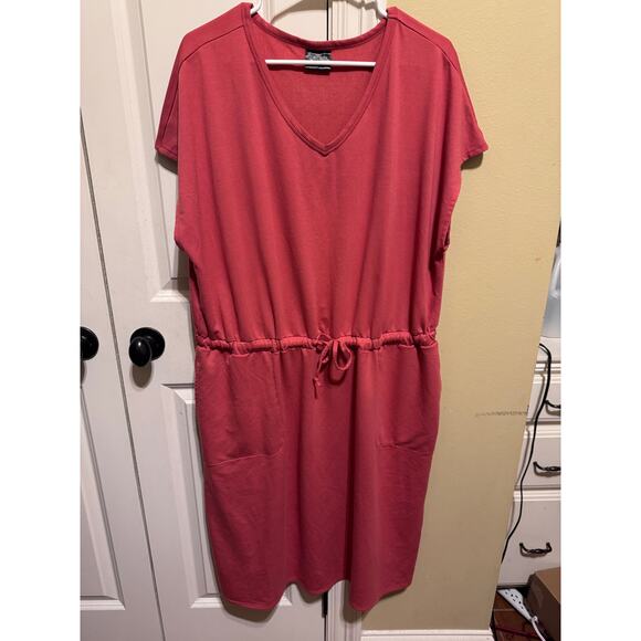 32 Degrees Cool Ladies' Soft Lux Activewear Dress Coral Garnet Rose Size XXL - Picture 2 of 11